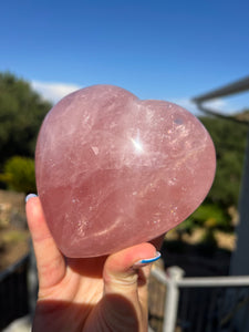 Rose Quartz Star Heart