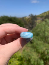 Load image into Gallery viewer, Larimar Rounded Teardrop Sterling Silver Pendant