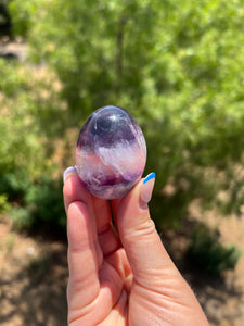 Fluorite Egg on Stand