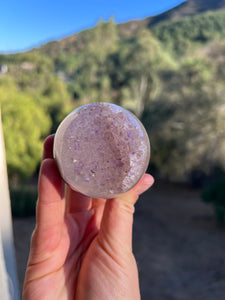 Amethust Agate Druzy Sphere