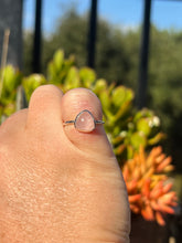 Load image into Gallery viewer, Rose Quartz Sterling Silver Size 6 Ring