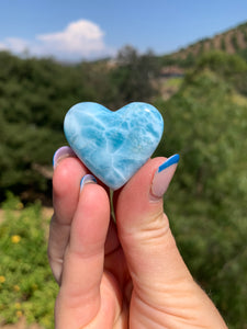 Larimar Thick Rounded Heart 68T