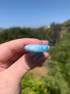 Larimar Teardrop Sterling Silver Pendant