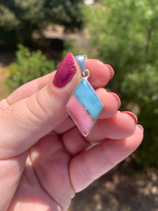 Larimar and Conch Shell Necklace Variety