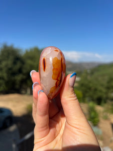 Carnelian Puffy Heart