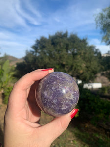 Lepidolite Sphere 62mm