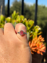 Load image into Gallery viewer, Pink Tourmaline Size 6 Sterling Silver Ring