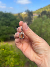 Load image into Gallery viewer, 1 Citrine Oval Sterling Silver Pendant