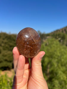 Rutilated Copper Quartz High Grade Palmstone