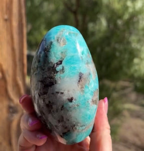 AAA Quality Amazonite Black Tourmaline Smokey Quartz Lepidolite Boulder