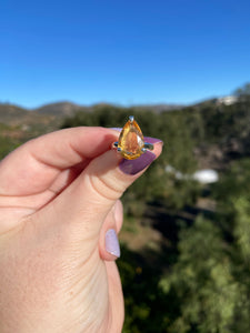 Honey Citrine Ring Variety Size 6