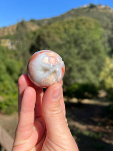 Cotton Candy Agate Druzy Sphere