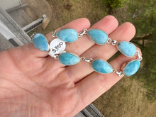 Load image into Gallery viewer, Larimar Variety Sterling Silver Bracelets