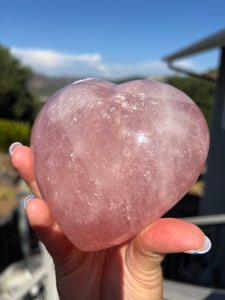 Rose Quartz Star Heart