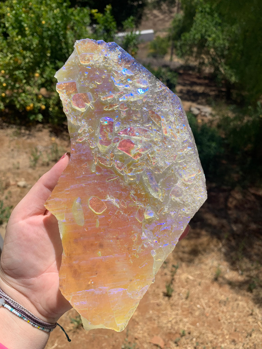 Aura Coated Quartz Shard