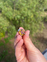 Load image into Gallery viewer, Citrine Square Sterling Silver Pendant