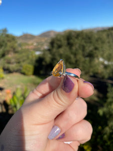 Honey Citrine Ring Size 5