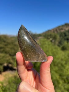 Rutile Gold Smokey Quartz Flame