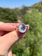 Load image into Gallery viewer, Dendritic Agate Sterling Silver Ring Size 11