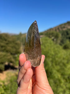 Rutile Gold Smokey Quartz Flame