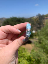 Load image into Gallery viewer, Larimar Rectangle Sterling Silver Pendant