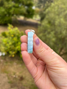 Larimar Wing Sterling Silver Pendant