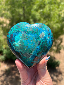 Chrysocolla Heart