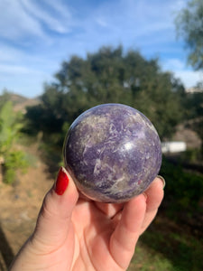 Lepidolite Sphere 62mm