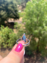 Load image into Gallery viewer, Larimar Marquis Sterling Silver Ring Size 8