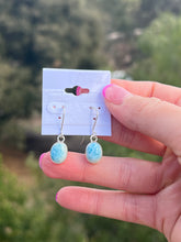 Load image into Gallery viewer, Larimar Oval Dangle Earrings