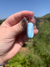 Load image into Gallery viewer, Larimar Rounded Square Sterling Silver Pendant