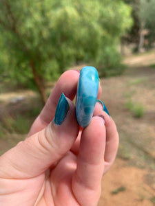 Larimar Rounded Heart Grade AAA