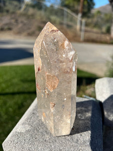 Penetrator Rutilated Quartz Tower w Hematoid Inclusions