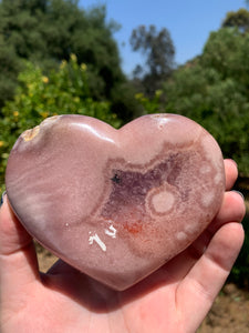 Lavender Pink Amethyst Druzy Heart on Stand