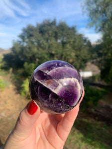 Chevron Amethyst Sphere 66mm