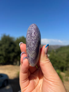 Lepidolite Smokey Quartz Pink Tourmaline Puffy Heart