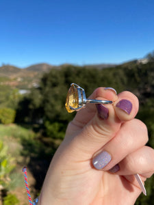 Honey Citrine Ring Variety Size 9