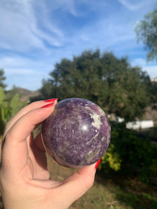 Lepidolite Sphere 69mm