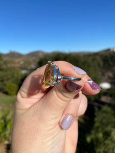 Honey Citrine Ring Variety Size 9