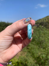 Load image into Gallery viewer, Larimar Rounded Oval Sterling Silver Pendant