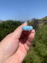 Load image into Gallery viewer, Larimar Riunded Teardrop Sterling Silver Pendant