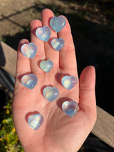 Load image into Gallery viewer, Aquamarine Mini Hearts Intuitively Selected