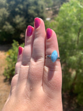 Load image into Gallery viewer, Larimar Marquis Sterling Silver Ring Size 6￼