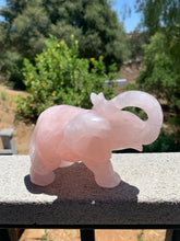 Load image into Gallery viewer, Rose Quartz Elephant Carving