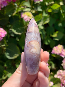 Pink Amethyst Druzy Flame