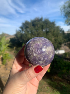 Lepidolite Sphere 62mm