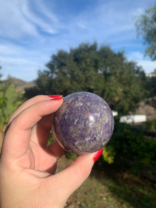 Lepidolite Sphere 62mm