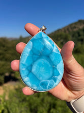 Load image into Gallery viewer, Larimar Sterling Silver XXXL AAA Pendant