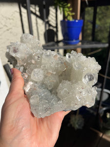 Apophyllite Cluster with Peach Stilbite