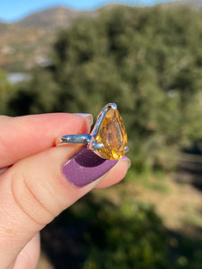 Honey Citrine Ring Size 5